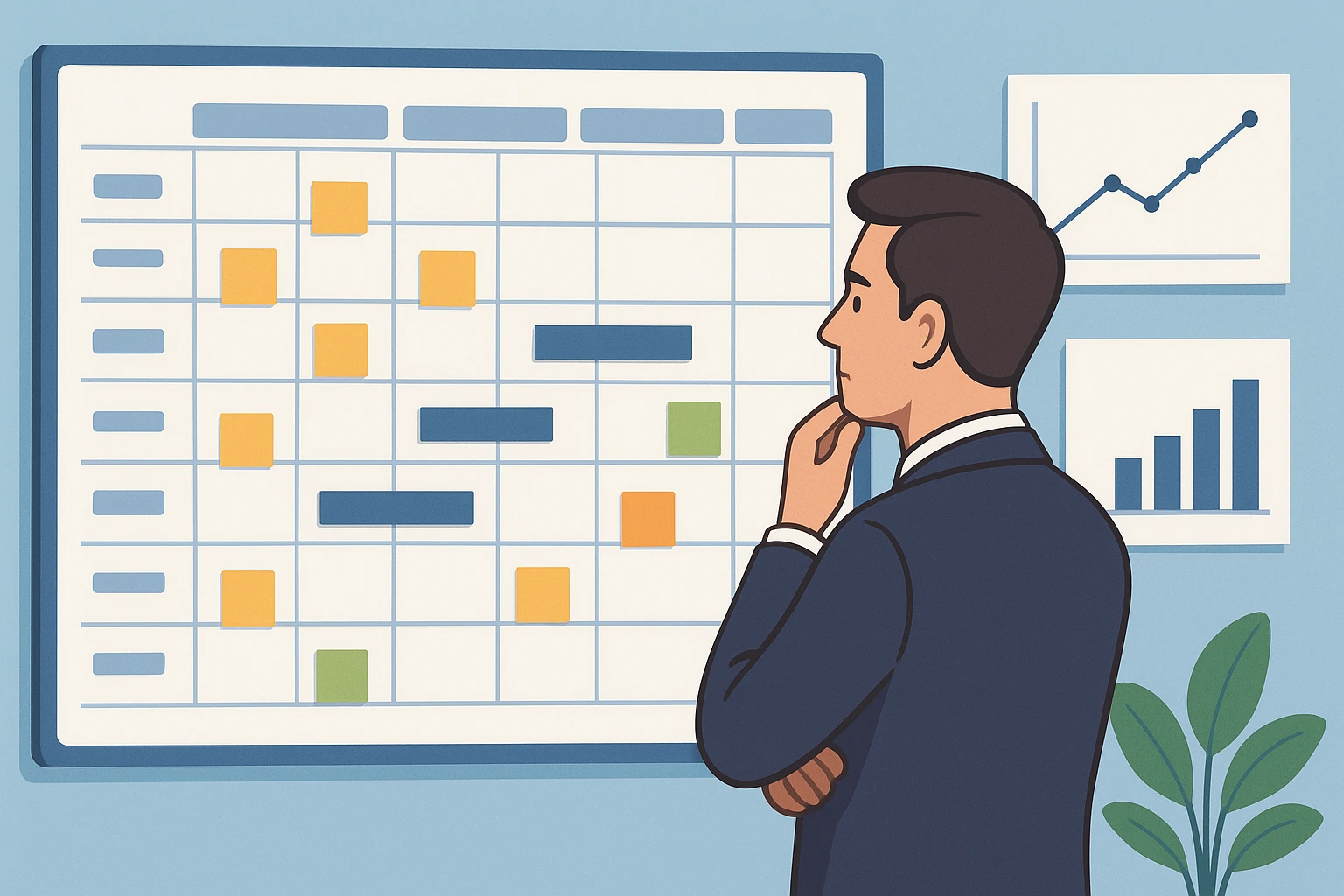 Consultant flagging slow candidates on recruitment planner
