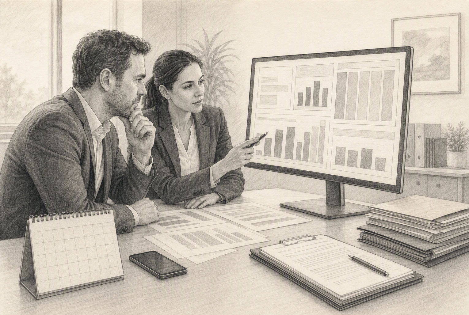 Recruitment pipeline dashboard stages and billing forecast comparison