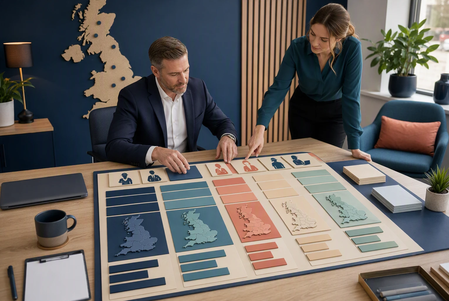 Agency leader comparing UK hiring benchmarks