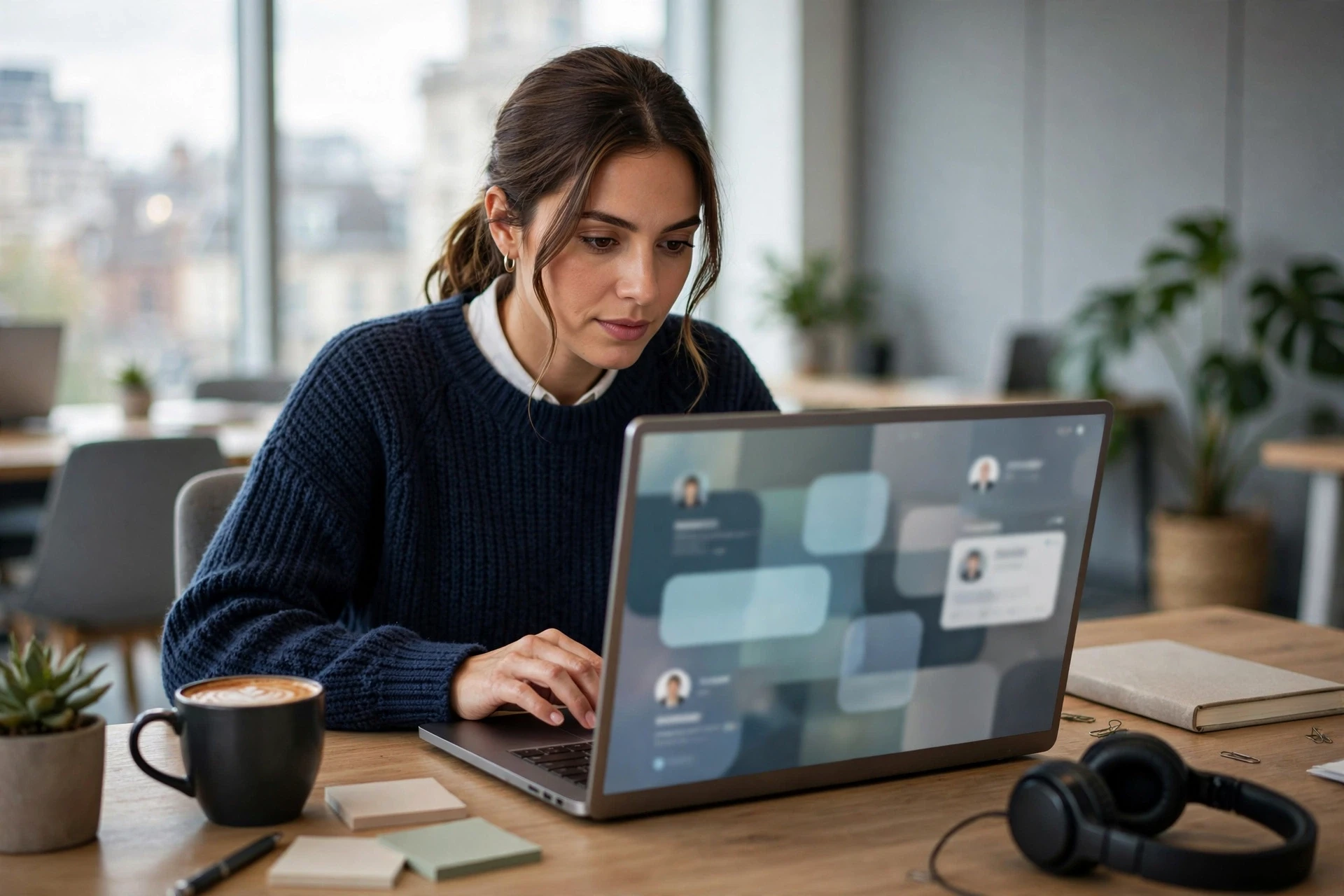 Recruiter filtering candidate profiles on bright CRM dashboard